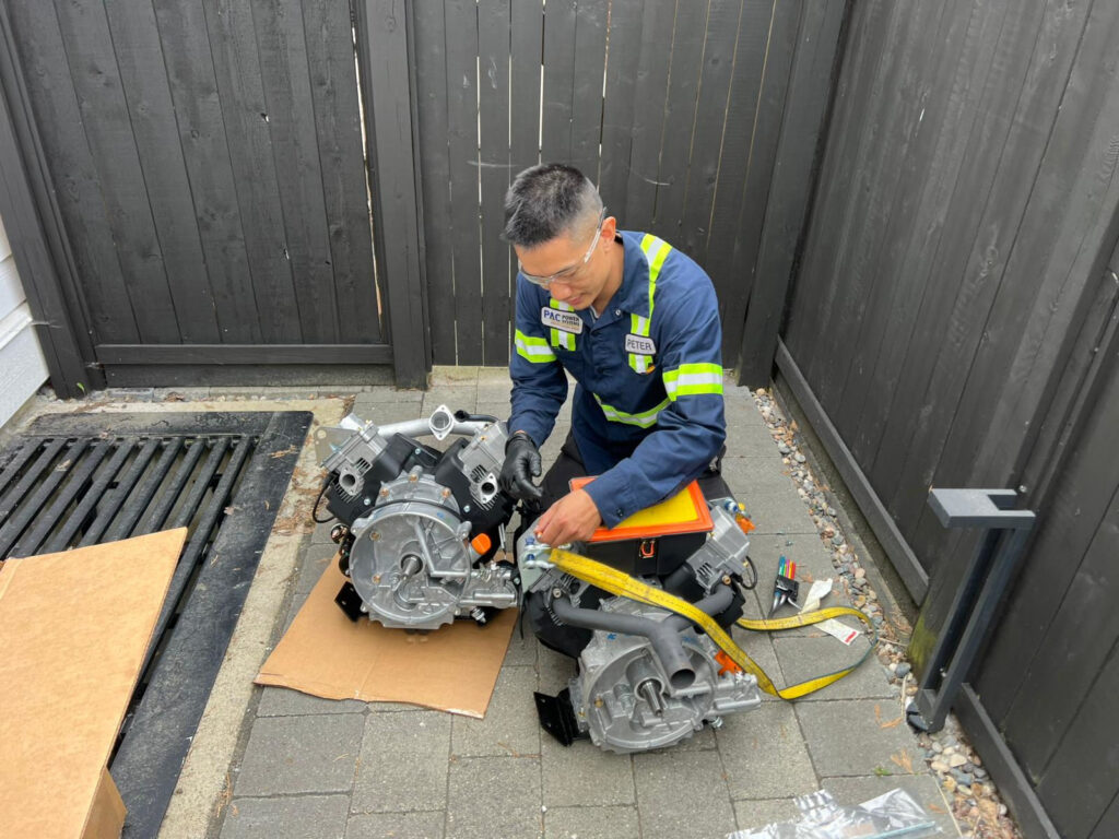 Cleaning a generator